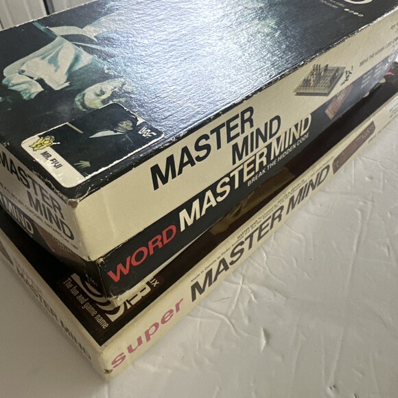 ORIGINAL MASTER MIND Vintage Board Game PARKER Lot Of 3 Super &Word Collection - Picture 7 of 8